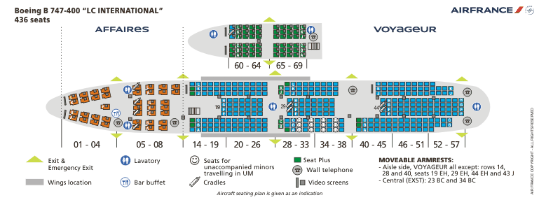 Airline Seating Charts